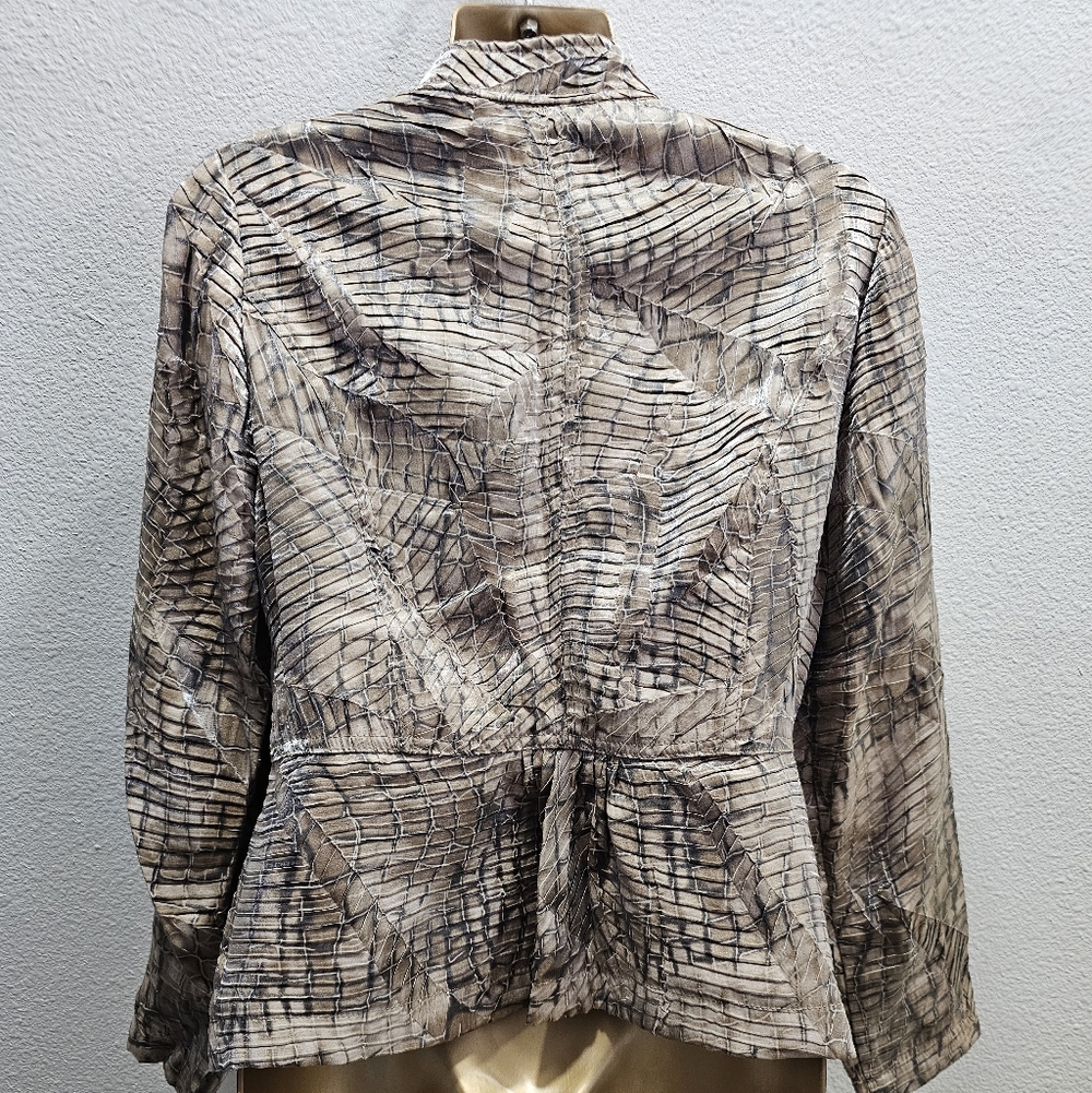 Chico's Python Princess Marcella Jacket Size O - image 6